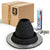 #2 Round EPDM Metal Roof Pipe Boot w/Install Kit, Black