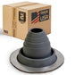 #2 Roofjack Round EPDM Pipe Flashing Boot for Metal Roof, Dark Gray
