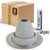 #2 Round EPDM Metal Roof Pipe Boot w/Install Kit, Gray
