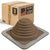 #3 Roofjack Square EPDM Pipe Flashing Boot for Metal Roof, Terra Cotta
