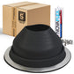 #5 Round EPDM Metal Roof Pipe Boot w/Install Kit, Black