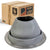 #6 Roofjack Round EPDM Pipe Flashing Boot for Metal Roof, Gray