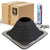 #6 Square EPDM Metal Roof Pipe Boot w/Install Kit, Black