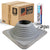#8 Square EPDM Metal Roof Pipe Boot w/Install Kit, Gray