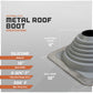#4 Roofjack Square Silicone Pipe Flashing Boot for Metal Roof, Gray - specifications