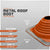Metal roof boot with specifications on a gray background