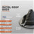 #1 Roofjack Round Retrofit EPDM Pipe Flashing Boot for Metal Roof, Black