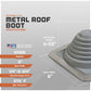 #3 Roofjack Square EPDM Pipe Flashing Boot for Metal Roof, Gray