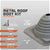 Metal roof boot kit with specifications on a gray background
