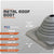 Metal roof boot with specifications on a gray background