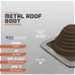 #3 Roofjack Square EPDM Pipe Flashing Boot for Metal Roof, Brown
