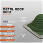 #3 Roofjack Square EPDM Pipe Flashing Boot for Metal Roof, Dark Green