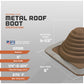 #3 Roofjack Square EPDM Pipe Flashing Boot for Metal Roof, Terra Cotta