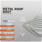 #3 Roofjack Square EPDM Pipe Flashing Boot for Metal Roof, White