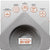 A gray roof boot shown on a matching gray background, with feature callouts around the top and a central label reading 'Max Cutout Size 21-1/2