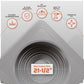 A gray roof boot shown on a matching gray background, with feature callouts around the top and a central label reading 'Max Cutout Size 21-1/2"