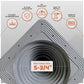 #3 Roofjack Square EPDM Pipe Flashing Boot for Metal Roof, Gray