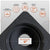 Metal roof boot with flexible material base with features listed on a white background