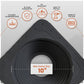 BlackMetal roof boot with flexible aluminum base with product features and specifications on a white background