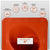 Red metal roof boot with flexible aluminum base with product features on a white background