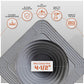 metal roof boot with flexible aluminum base with installation features on a gray background