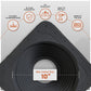 metal roof boot with flexible aluminum base with installation features on a gray background