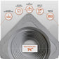 metal roof boot with flexible aluminum base with installation features on a gray background