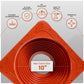 #6 Roofjack Square Silicone Pipe Flashing Boot for Metal Roof, Red