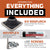 #3 Square EPDM Metal Roof Pipe Boot w/Install Kit, Black