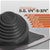 Roofjack Extreme Angle EPDM Pipe Flashing Boot for Metal Roof, Black