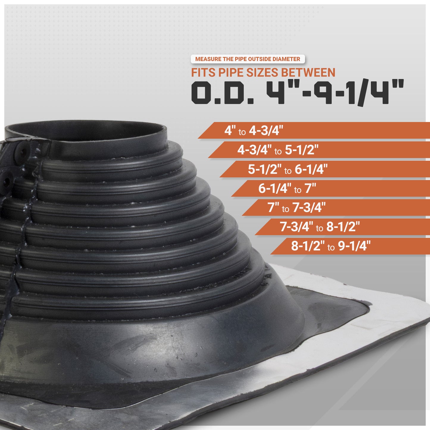 pipe diameter size chart
