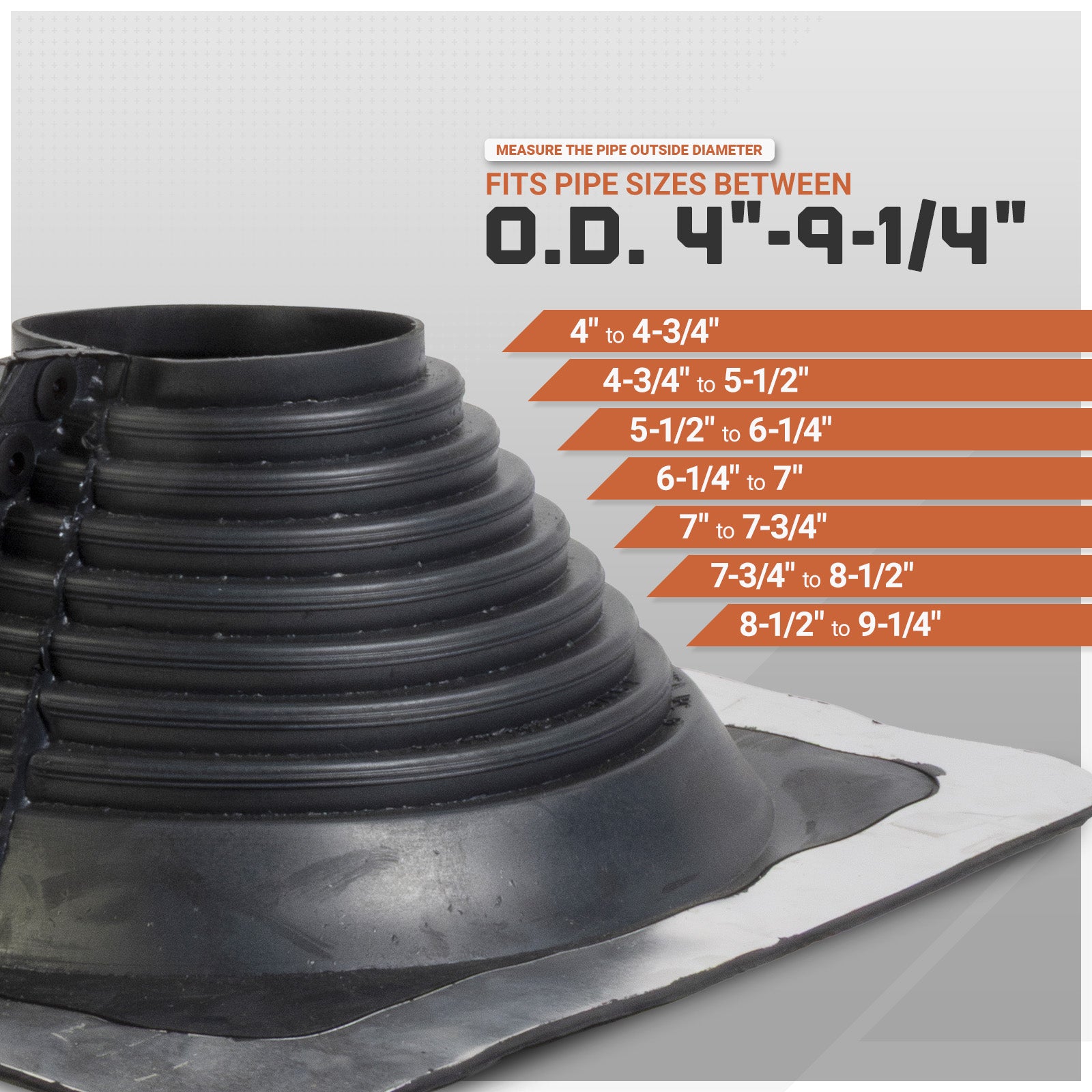 pipe diameter size chart
