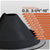 Black pipe boot with size chart indicating fitting range from 3-1/4