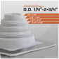 #1 Square EPDM Metal Roof Pipe Boot w/Install Kit, Gray