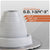 Pipe fitting with measurement details on a gray background