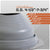 Gray pipe fitting with measurement chart on a white background