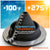 #1 Roofjack Round Retrofit EPDM Pipe Flashing Boot for Metal Roof, Black