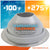 Gray Metal roof boot with temperature tolerance label on a colorful background
