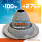Temperature tolerant metal roof boot up to 375 degrees
