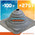 Temperature tolerant metal roof boot up to 375 degrees