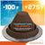 metal roof boot with temperature tolerance label on a colorful background