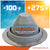Temperature tolerant metal roof boot up to 375 degrees