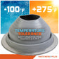 Temperature tolerant metal roof boot up to 375 degrees