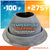 Temperature tolerance Metal roof boot with temperature range displayed on a colorful background