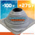 Temperature tolerant metal roof boot up to 375 degrees