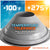 Gray Metal roof boot temperature tolerance with temperature range displayed on a colorful background