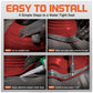 #2 Roofjack Square EPDM Pipe Flashing Boot for Metal Roof, Bright Red