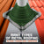 Green roof boot conforming to various metal roofing types on a red and orange roof.
