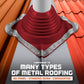 #3 Roofjack Square EPDM Pipe Flashing Boot for Metal Roof, Bright Red