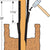 Simpson FPBM44E E-Z Mender Fence Post Mender - Black Powder Coated